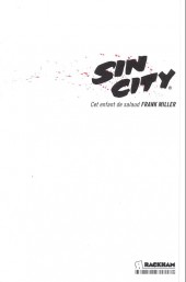 Verso de Sin City -4c2014- Cet enfant de salaud