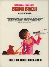 Verso de Bruno Brazil -9b1983- Quitte ou double pour Alak 6