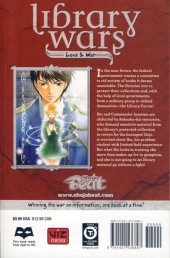 Verso de Library Wars: Love & War (2010) -4- Tome 4