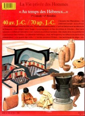 Verso de La vie privée des Hommes -6- Au temps des Hébreux... 40 av. J.-C. / 70 ap. J.-C.