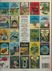 Verso de Tintin (Historique) -14C6bis- Le temple du soleil