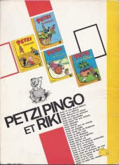 Verso de Petzi (1re Série) -2a- Petzi et la baleine