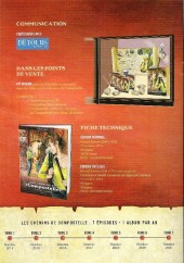 Verso de Les chemins de Compostelle -1DP- Petite licorne