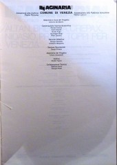 Verso de (AUT) Pratt, Hugo (en italien) -Cat- Imaginaria comics 1