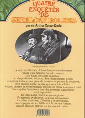 Verso de Quatre enquêtes de Sherlock Holmes