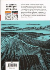 Verso de Les contrées sauvages -2- Vol. 2 :1975-1986