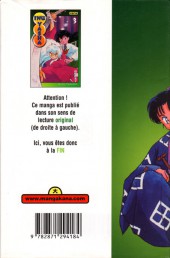 Verso de Inu Yasha -3- Tome 3