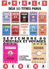 Verso de (Catalogues) Éditeurs, agences, festivals, fabricants de para-BD... - Ædena le Catalogue - Automne-Hiver 86