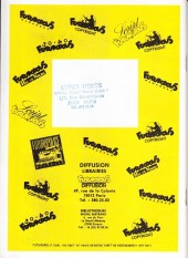 Verso de (DOC) Futuropolis -Cat 1985- Futuropolis -1985 - Catalogue