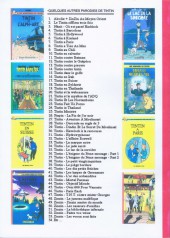 Verso de Tintin - Pastiches, parodies & pirates - Tintin à Barcelone