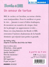 Verso de Boule et Bill -12- (Biblio Mango) -220- Bill superstar !