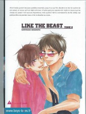 Verso de Like the Beast -2- Tome 2