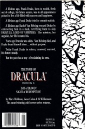 Verso de The tomb of Dracula (1991) -1- Book 1