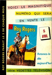 Verso de Roy Rogers, le roi des cow-boys (3e série - vedettes T.V) -21- Numéro 21