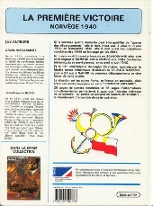 Verso de La première victoire - Norvège 1940