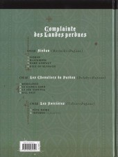 Verso de Complainte des Landes perdues -9TL- Les sorcières 1 - Tête noire