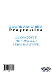 Verso de Sword Art Online - Progressive -3- Tome 3