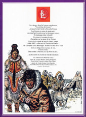 Verso de La découverte du monde en bandes dessinées -INT04- Jacques Cartier - La descente du Mississippi - Francis Drake