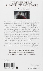Verso de (AUT) Peru, Olivier -R02 Poch- Les Haut-Conteurs, tome 1 : La Voix des Rois
