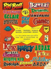 Verso de Captain Hornet (Arédit) -Rec516- Album N°516 (du n°1 au n°3 + Nick Jolly n°9)