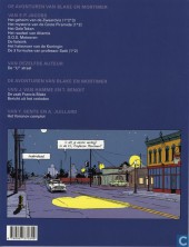 Verso de Blake en Mortimer (Uitgeverij Blake en Mortimer) -15- Bericht uit het verleden