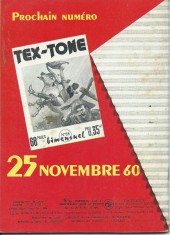 Verso de Tex-Tone (Impéria) -85- Fouilles aux ruines de Musheenagui
