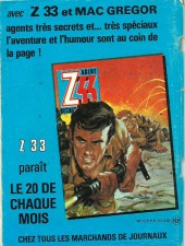 Verso de X-13 agent secret (Impéria) -386- Mines à la dérive
