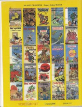 Verso de (Catalogues) Ventes aux enchères - Néret-Minet & Tessier - Néret-Minet - Bandes dessinées - 15 mai 2006 - Paris Drouot