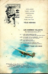 Verso de Télé série bleue (Les hommes volants, Destination Danger, etc.) -1- Les hommes volants - Les justiciers du ciel