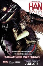 Verso de True Believers : Star Wars Classic (2016) -1- Star Wars