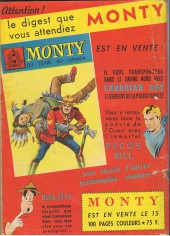 Verso de Jim Taureau (3e Série - SAGE) (1958) -14- La tragédie de Hornflower