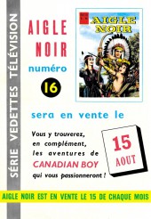 Verso de Aigle Noir (Vedette T.V.) -15- La chute de l'enfer