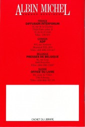 Verso de (Catalogues) Éditeurs, agences, festivals, fabricants de para-BD... - Albin Michel - 1988 -Guide