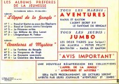 Verso de Aventures et mystère (1re série avant-guerre) -5- Le secret du fantôme