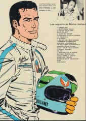 Verso de Michel Vaillant -3c1973'- Le circuit de la peur
