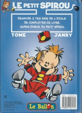 Verso de Le petit Spirou (Publicitaire) - Mes copains de classe
