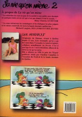 Verso de La vie qu'on mène -2- C'est à quel âge la vie ?