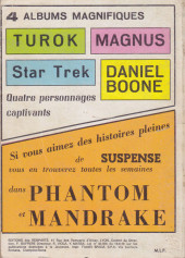 Verso de Daniel Boone -Rec01- Album N°1 (Héros de l'aventure 3, 7, 11, 15)