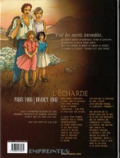 Verso de Secrets - L'écharde -1a2006- Tome 1