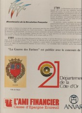 Verso de La guerre des farines - Dijon 1775