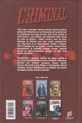 Verso de Criminal -3a12- Morts en sursis