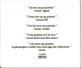Verso de Illustré (Le Petit) (La Sirène / Soleil Productions / Elcy) - La Pétanque illustrée de A à Z