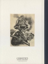 Verso de (Catalogues) Ventes aux enchères - Christie's - Christie's - Bande Dessinée et Illustration - 17 juin 2017 - paris