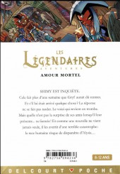 Verso de Les légendaires -RJ3- Les Légendaires Aventures : Amour mortel