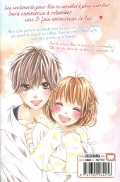 Verso de Romantic Memories -3- Tome 3