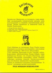 Verso de Sarjakuvan Mestareita -2- Corto Maltese Siperiassa