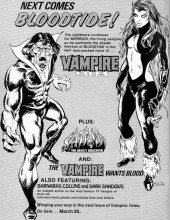 Verso de Vampire Tales (Marvel comics - 1973) -4- Night of the snow vampire