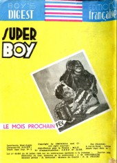 Verso de Super Boy (1re série) -66- Nylon carter : Une aventure au Caire
