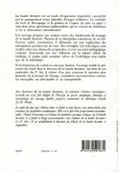 Verso de (DOC) Études et essais divers - Système de la bande dessinée