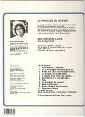 Verso de Jonathan -8a1986- Le privilège du serpent